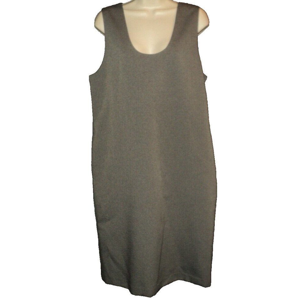 Morton Bernard Jumper Women's Size 10 Gray Tiny Herringbone Lined Sleeveless